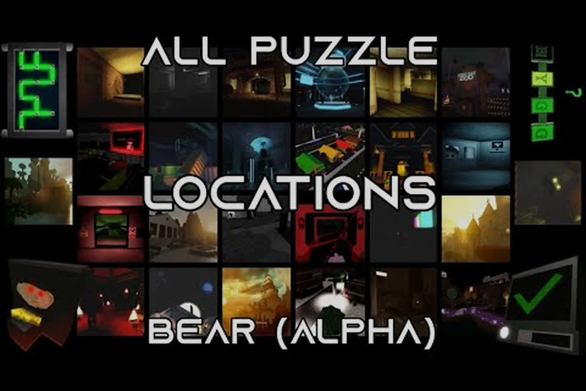 Memoria de mapas de BEAR bear alpha: Cada mapa y ubicación de puzles